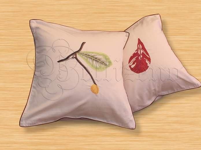 cây bàng vỏ gối sofa - kem